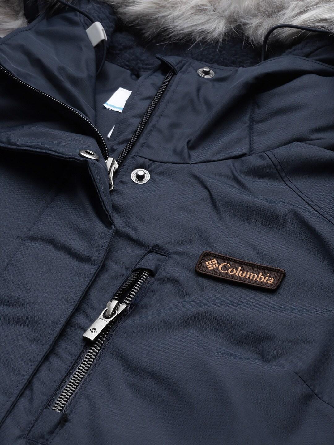 Columbia Women Navy Blue Suttle Mountain Long Insulated Jacket - Image 7