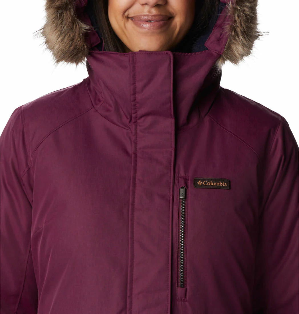 Columbia Women Purple Suttle Mountain Long Insulated Jacket - Image 2