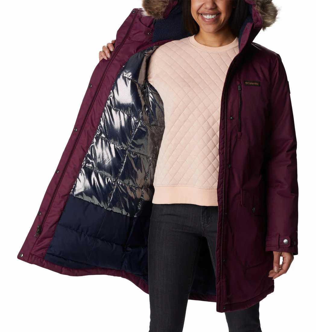 Columbia Women Purple Suttle Mountain Long Insulated Jacket - Image 3