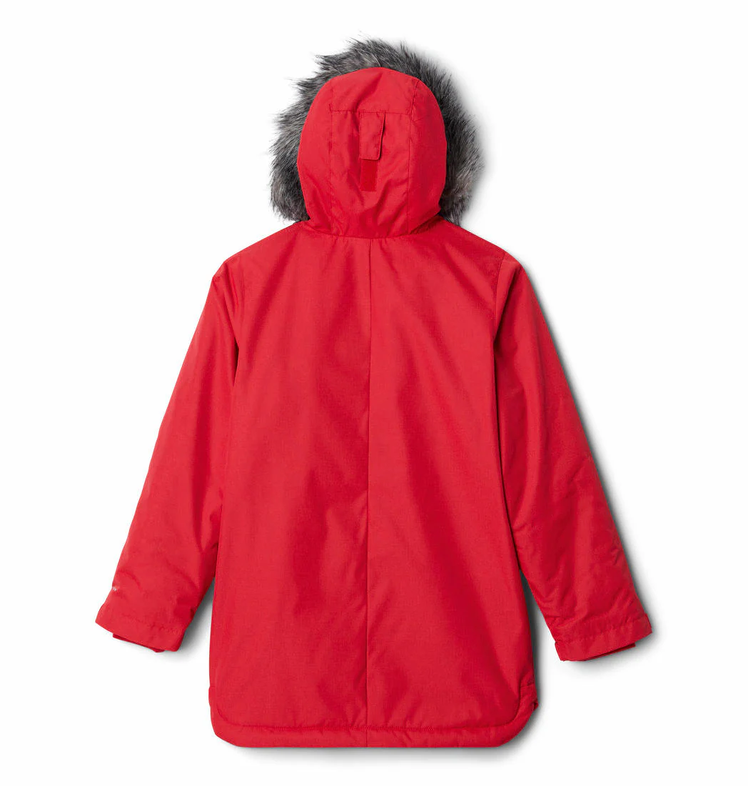 Columbia Kids Girls Red Suttle Mountain Long Insulated Jacket - Image 4