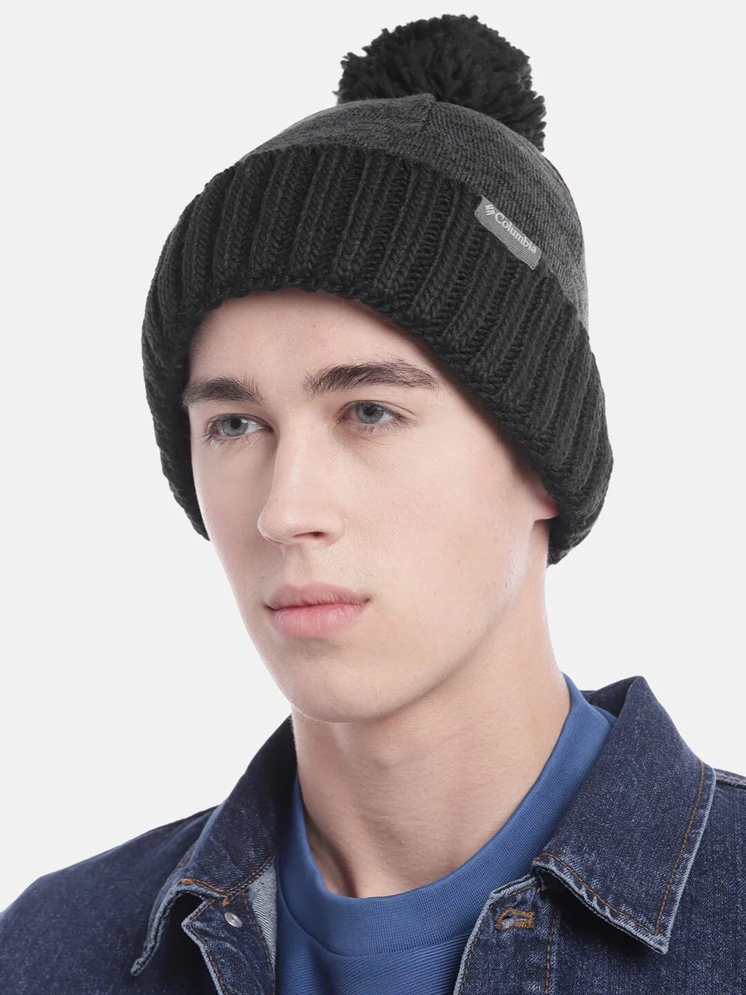 Columbia Unisex Black Sweater Weather Pom Beanie - Image 4