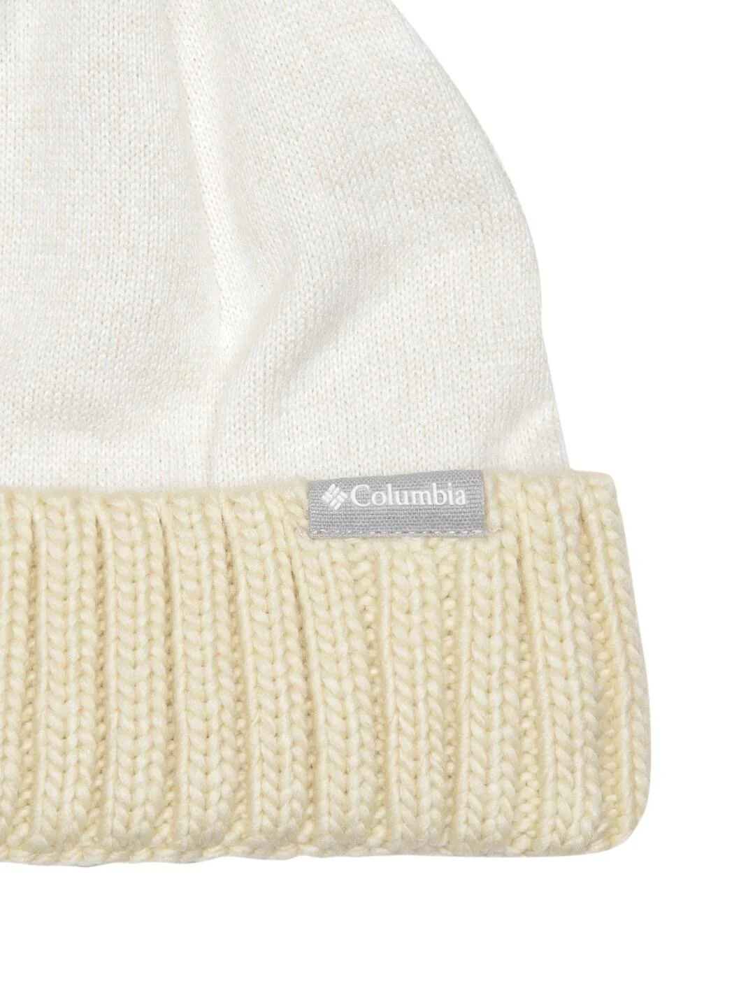 Columbia Unisex White Sweater Weather Pom Beanie - Image 3