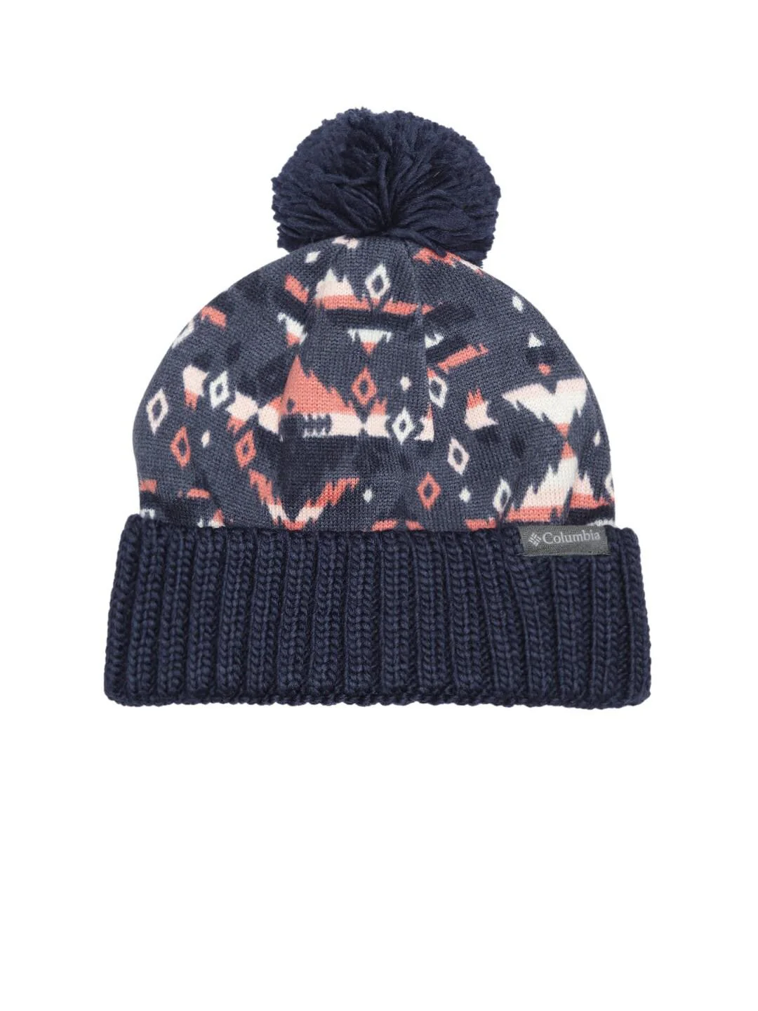 Columbia Unisex Navy Blue Sweater Weather Pom Beanie