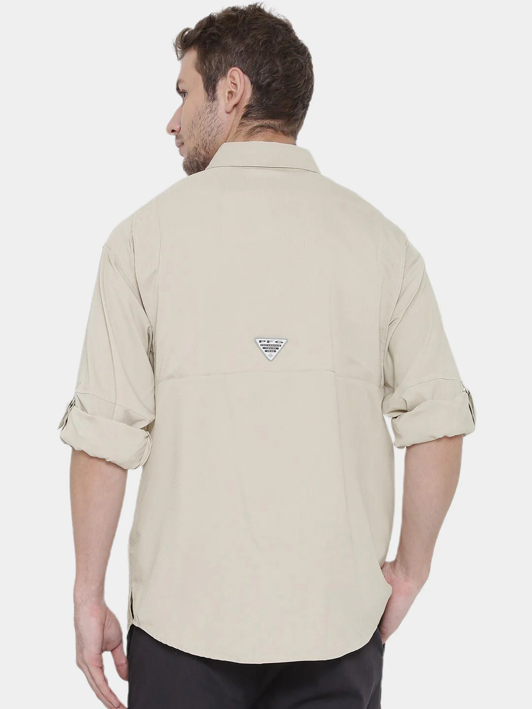Columbia Men Beige Tamiami II LS Shirt (Sun Protection) - Image 3