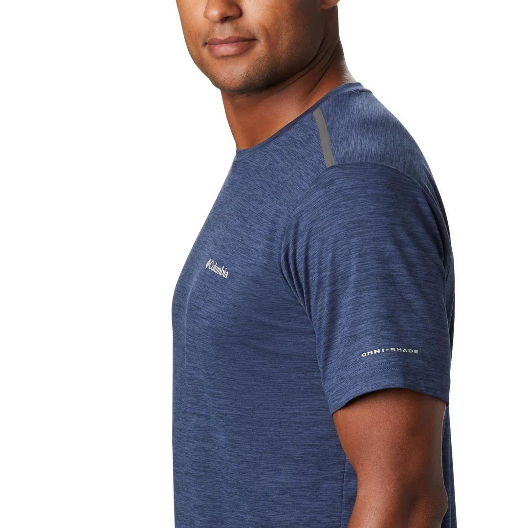Columbia Men Blue Tech Trail Crew Neck (Sun Protection) - Image 4