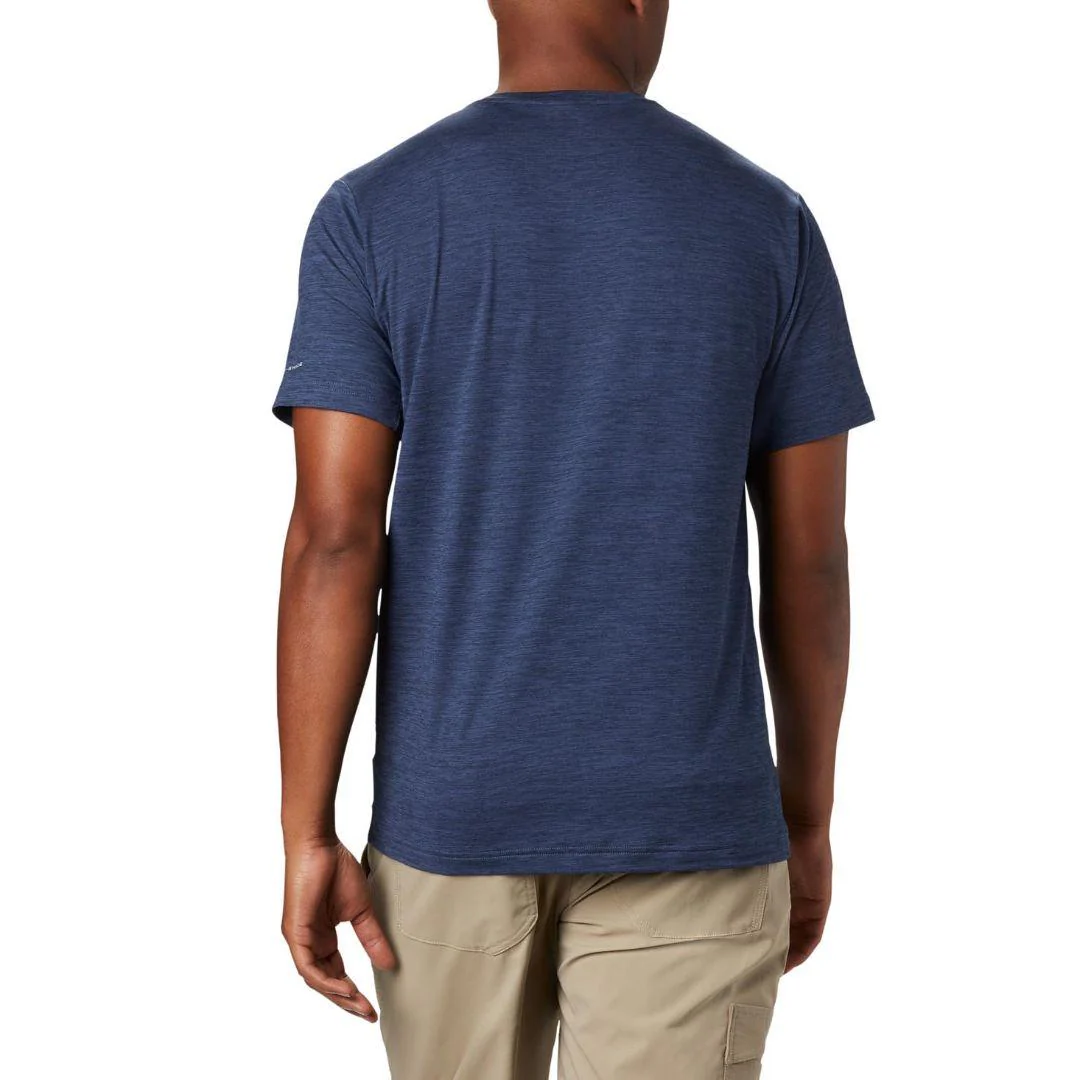 Columbia Men Blue Tech Trail Crew Neck (Sun Protection) - Image 5