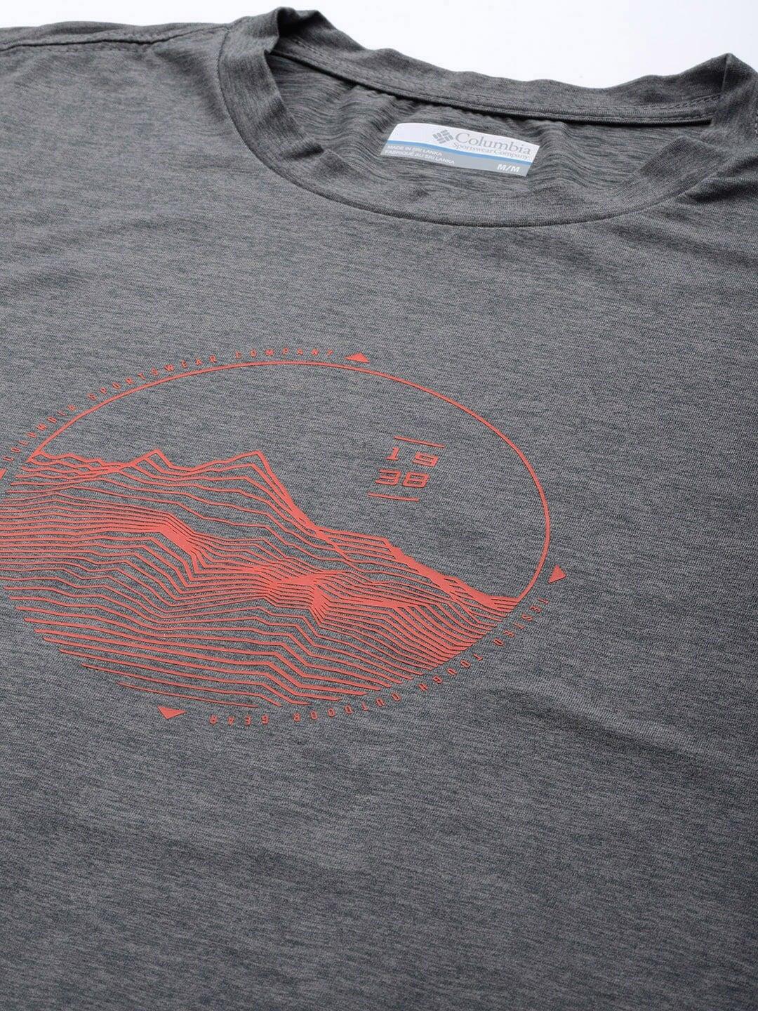 Columbia Men Grey Tech Trail Graphic Long Sleeve (Sun Protection) - Image 7