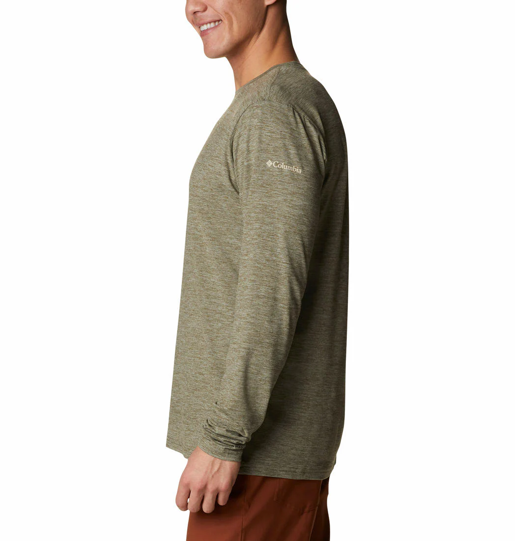 Columbia Men Green Tech Trail Graphic Long Sleeve (Sun Protection) - Image 2
