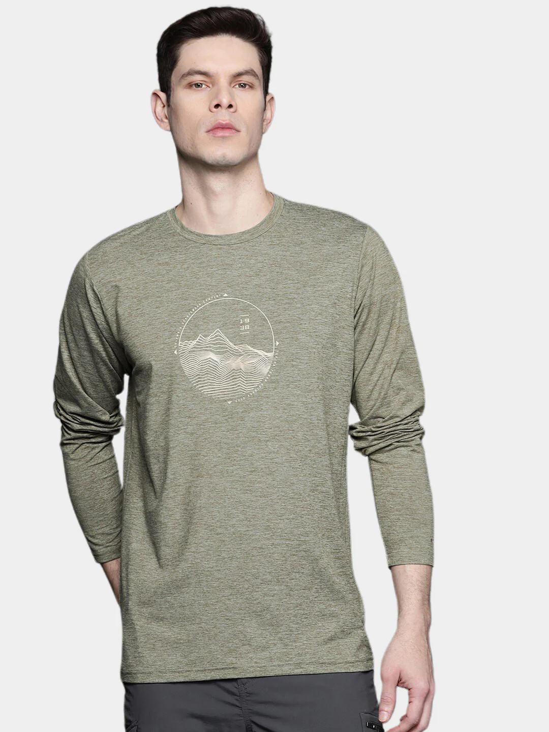 Columbia Men Green Tech Trail Graphic Long Sleeve (Sun Protection) - Image 7