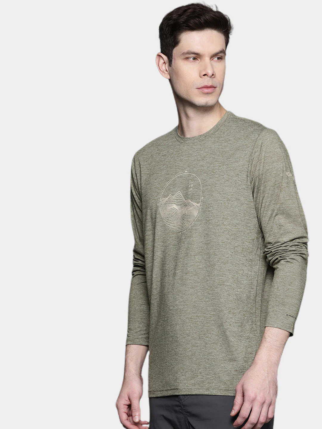 Columbia Men Green Tech Trail Graphic Long Sleeve (Sun Protection) - Image 8