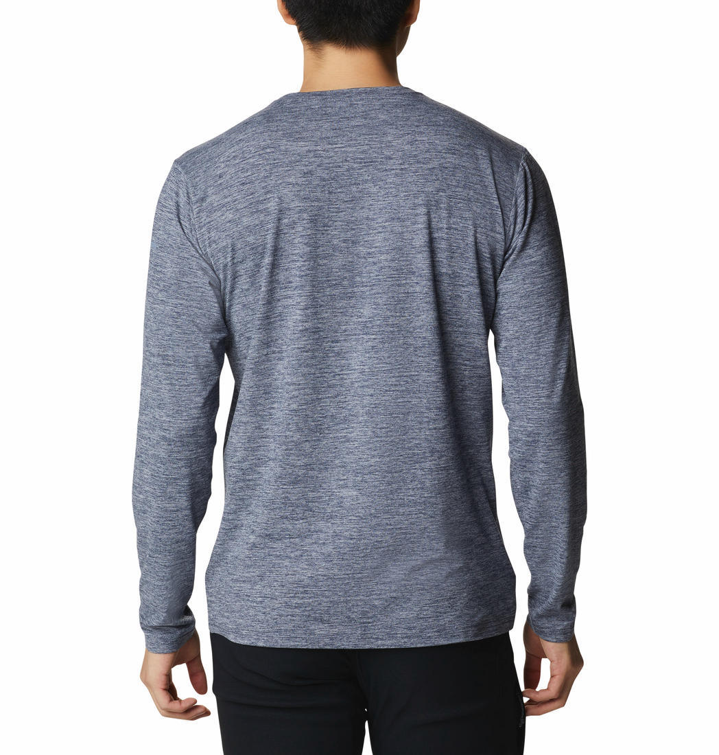 Columbia Men Blue Tech Trail Graphic Long Sleeve (Sun Protection) - Image 5
