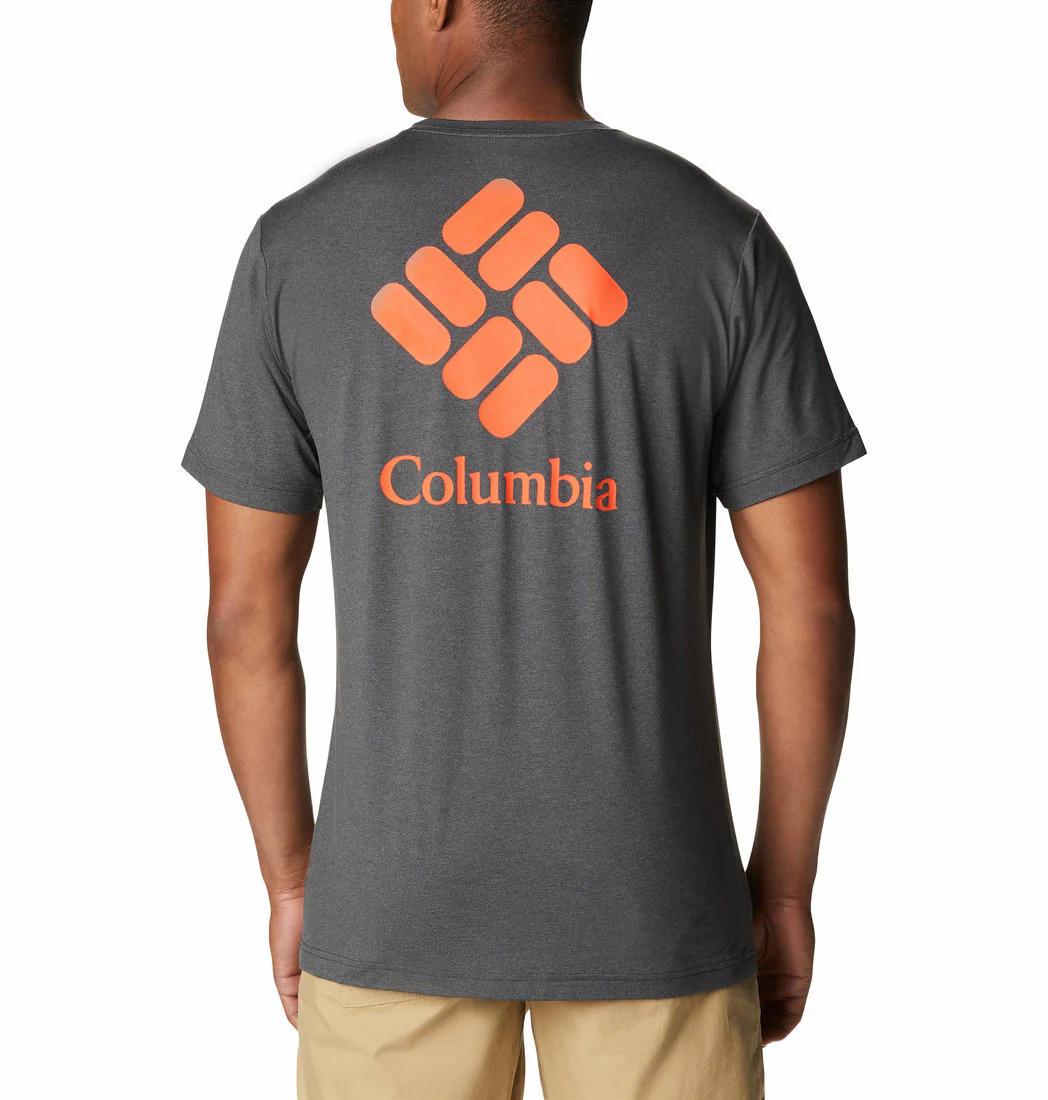 Columbia Men Black Tech Trail Graphic Tee (Sun Protection) - Image 4