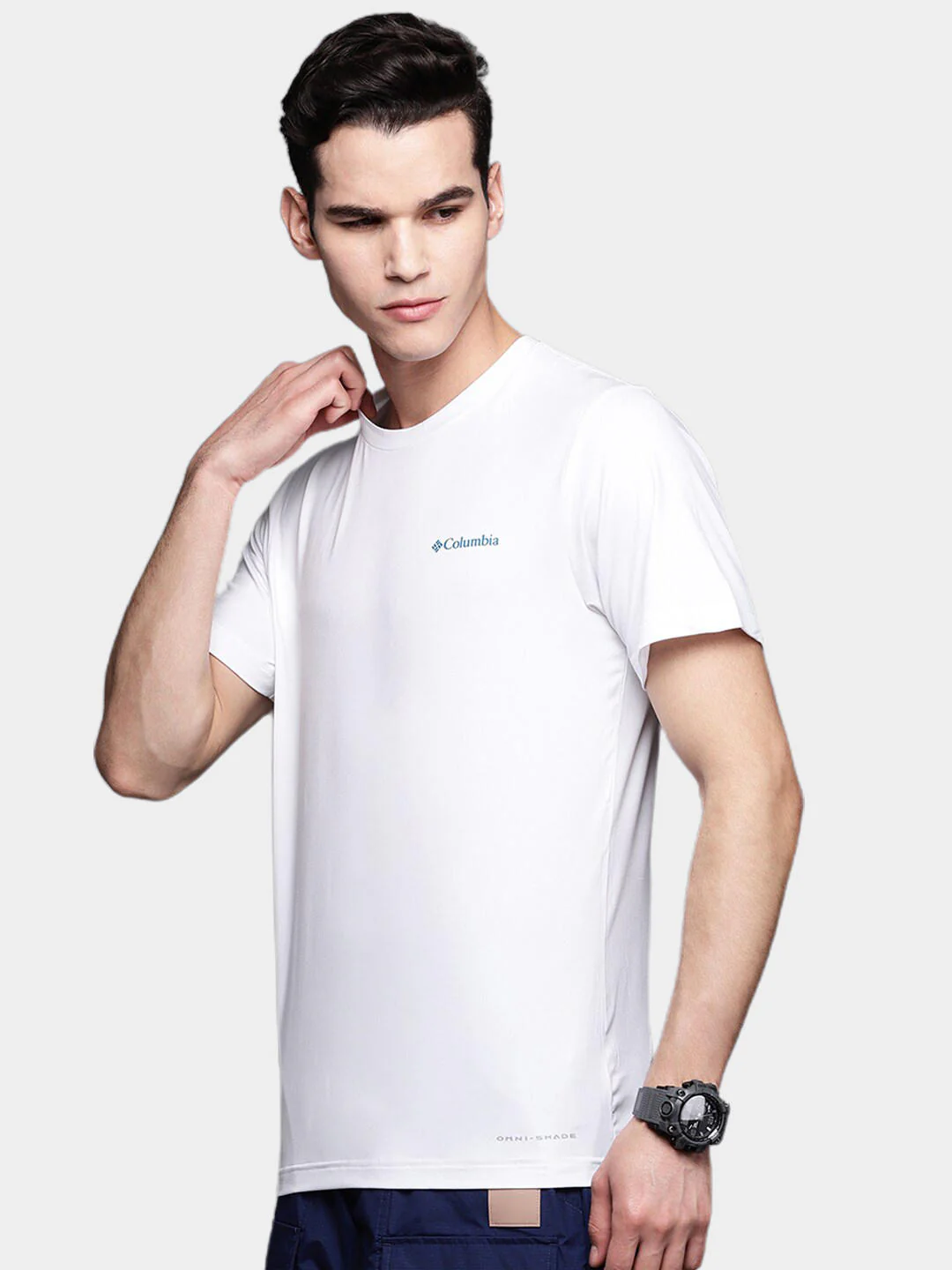 Columbia Men White Tech Trail Graphic Tee (Sun Protection) - Image 10