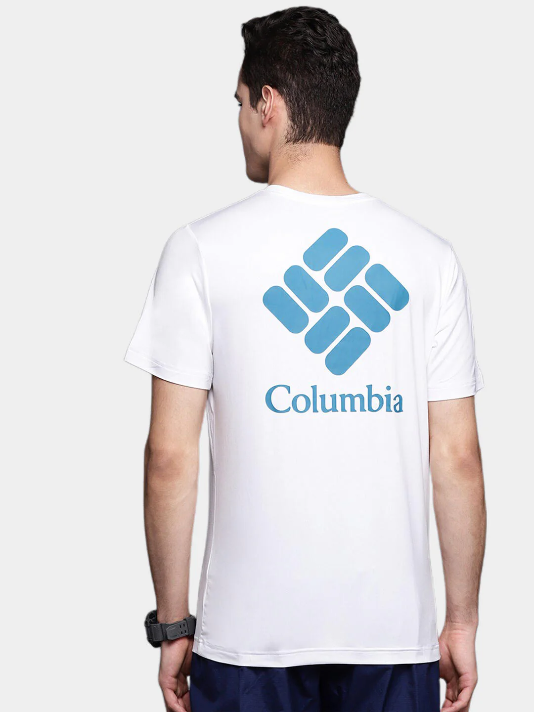 Columbia Men White Tech Trail Graphic Tee (Sun Protection) - Image 9