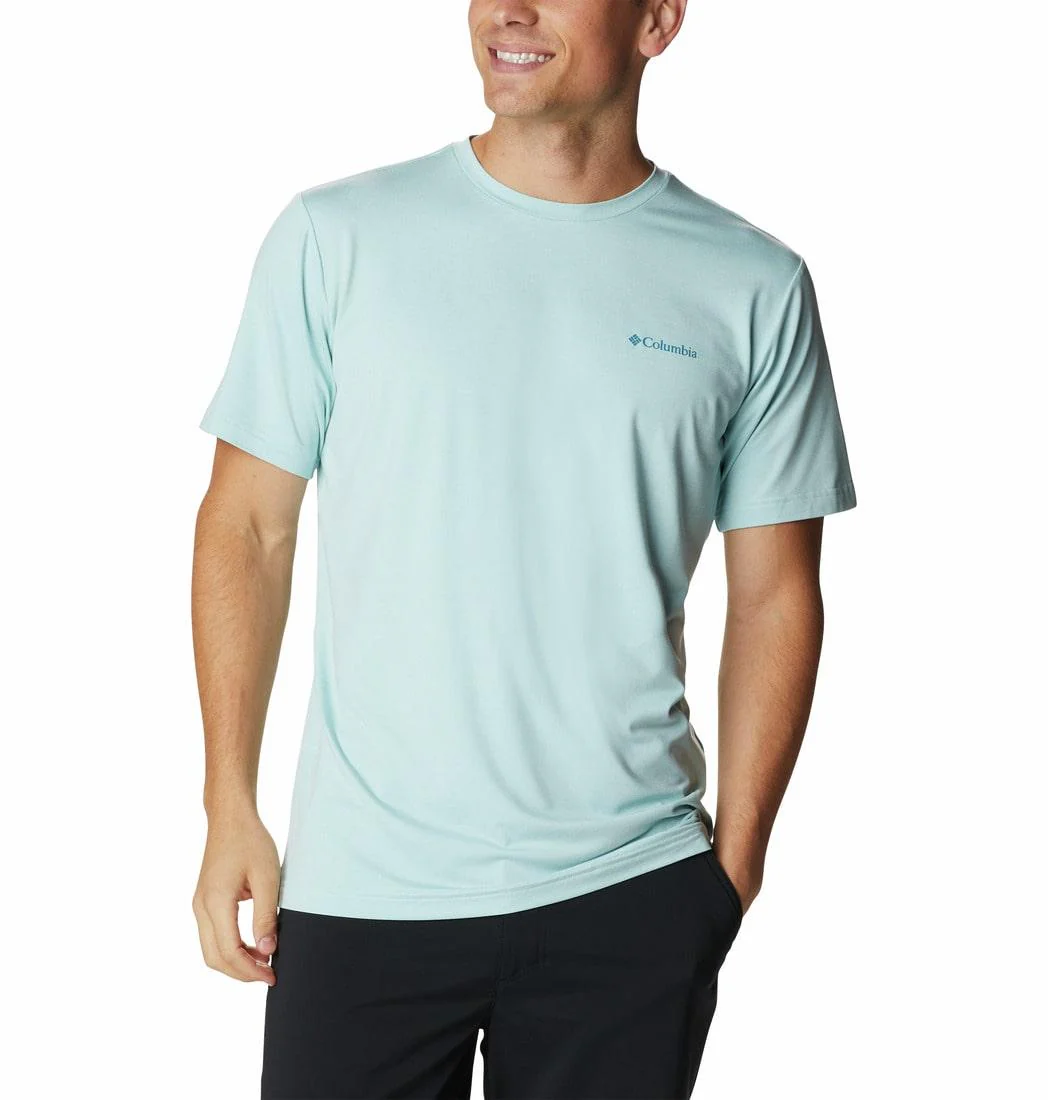 Columbia Men Green Tech Trail Graphic Tee (Sun Protection)