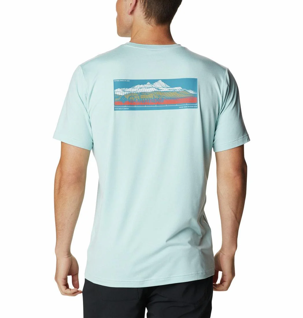 Columbia Men Green Tech Trail Graphic Tee (Sun Protection) - Image 2
