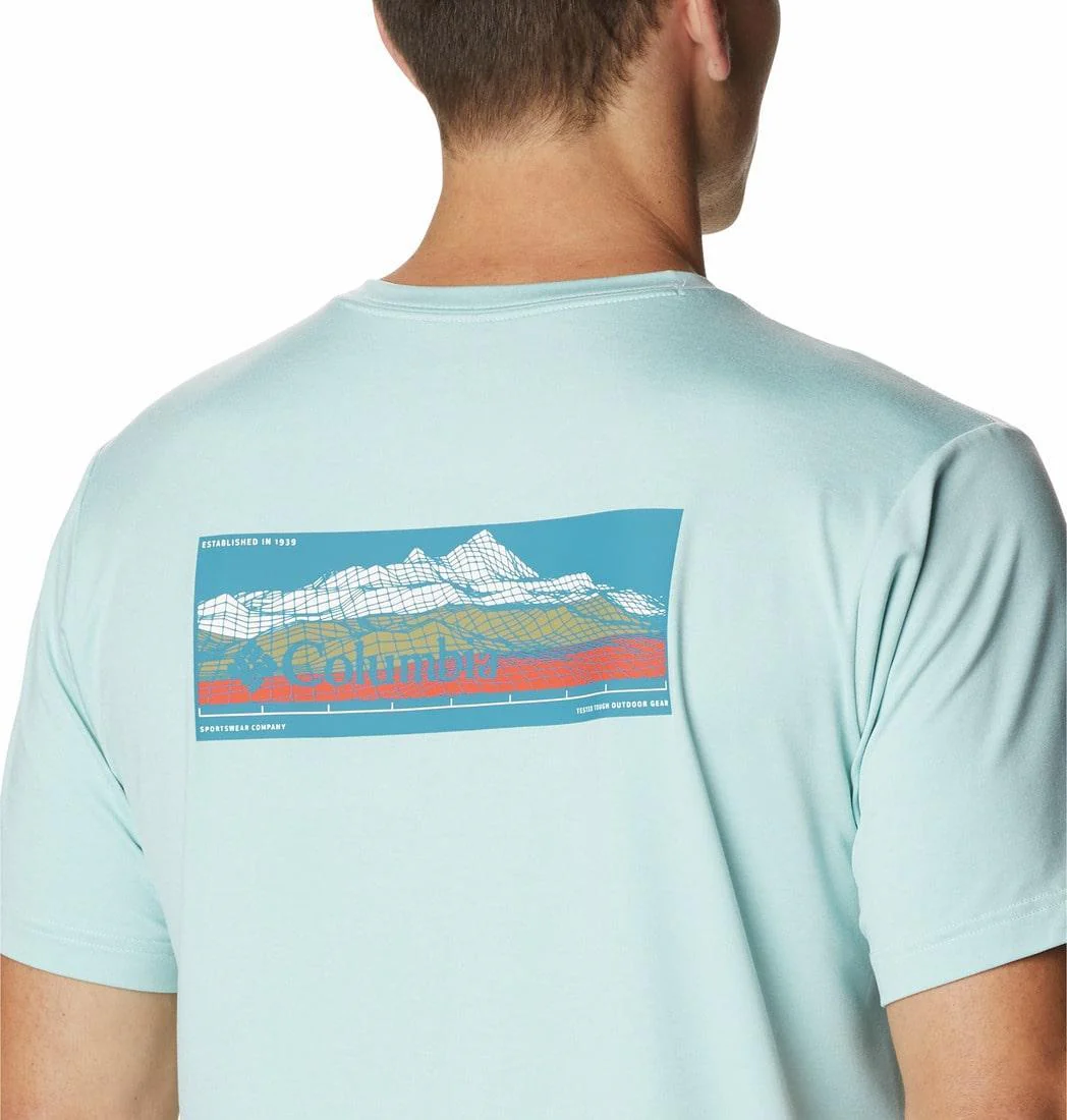 Columbia Men Green Tech Trail Graphic Tee (Sun Protection) - Image 4