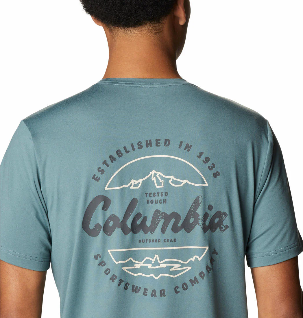 Columbia Men Green Tech Trail Graphic Tee (Sun Protection) - Image 4
