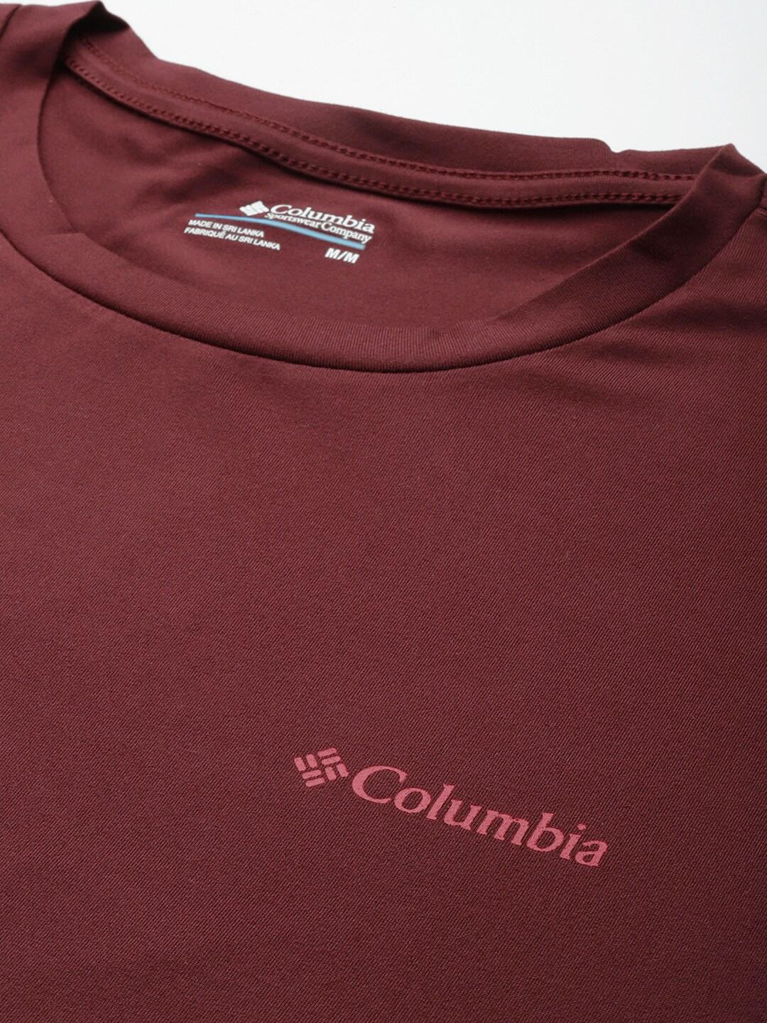 Columbia Men Maroon Tech Trail Graphic Tee (Sun Protection) - Image 5
