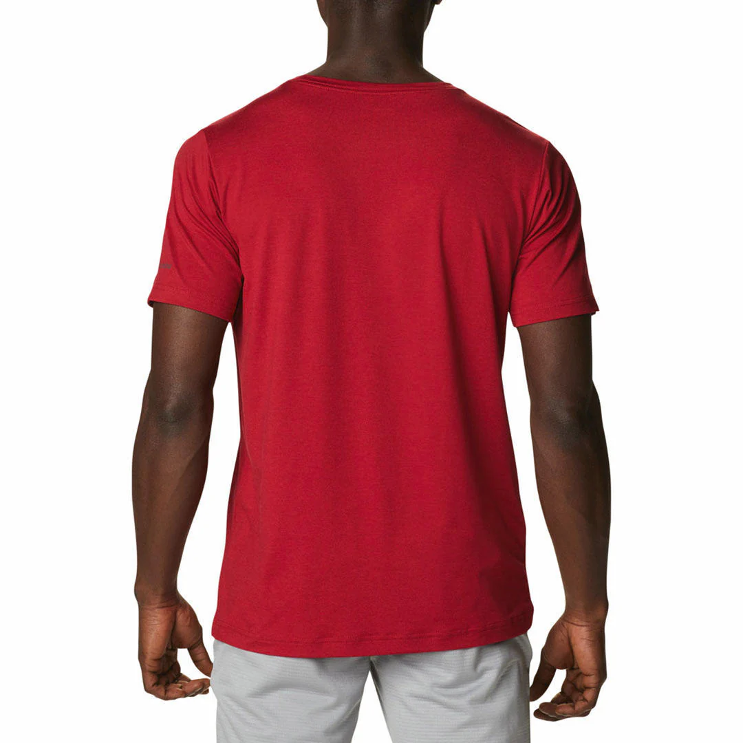 Columbia Men Red Tech Trail Graphic Tee (Sun Protection) - Image 2