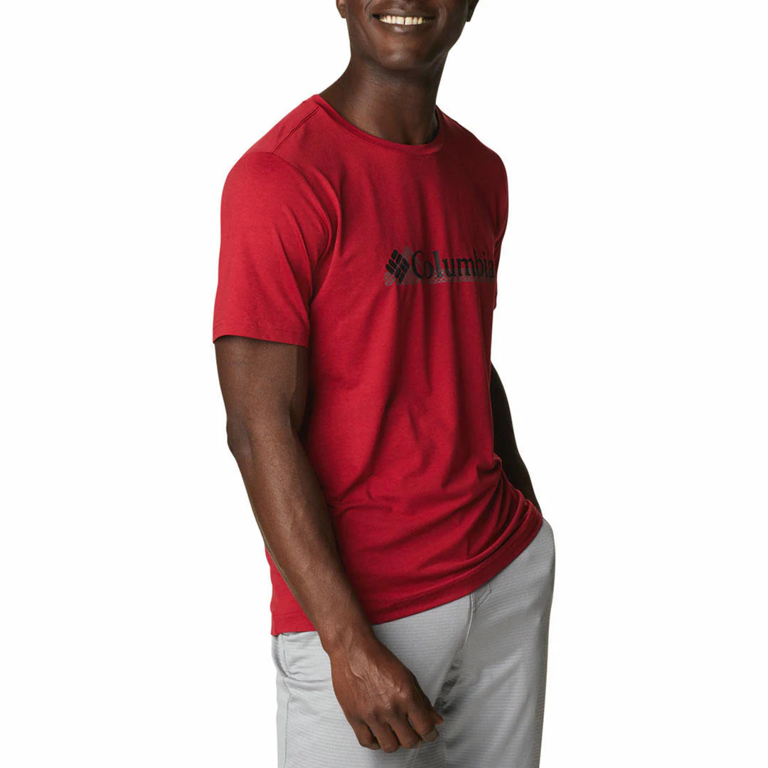Columbia Men Red Tech Trail Graphic Tee (Sun Protection) - Image 9