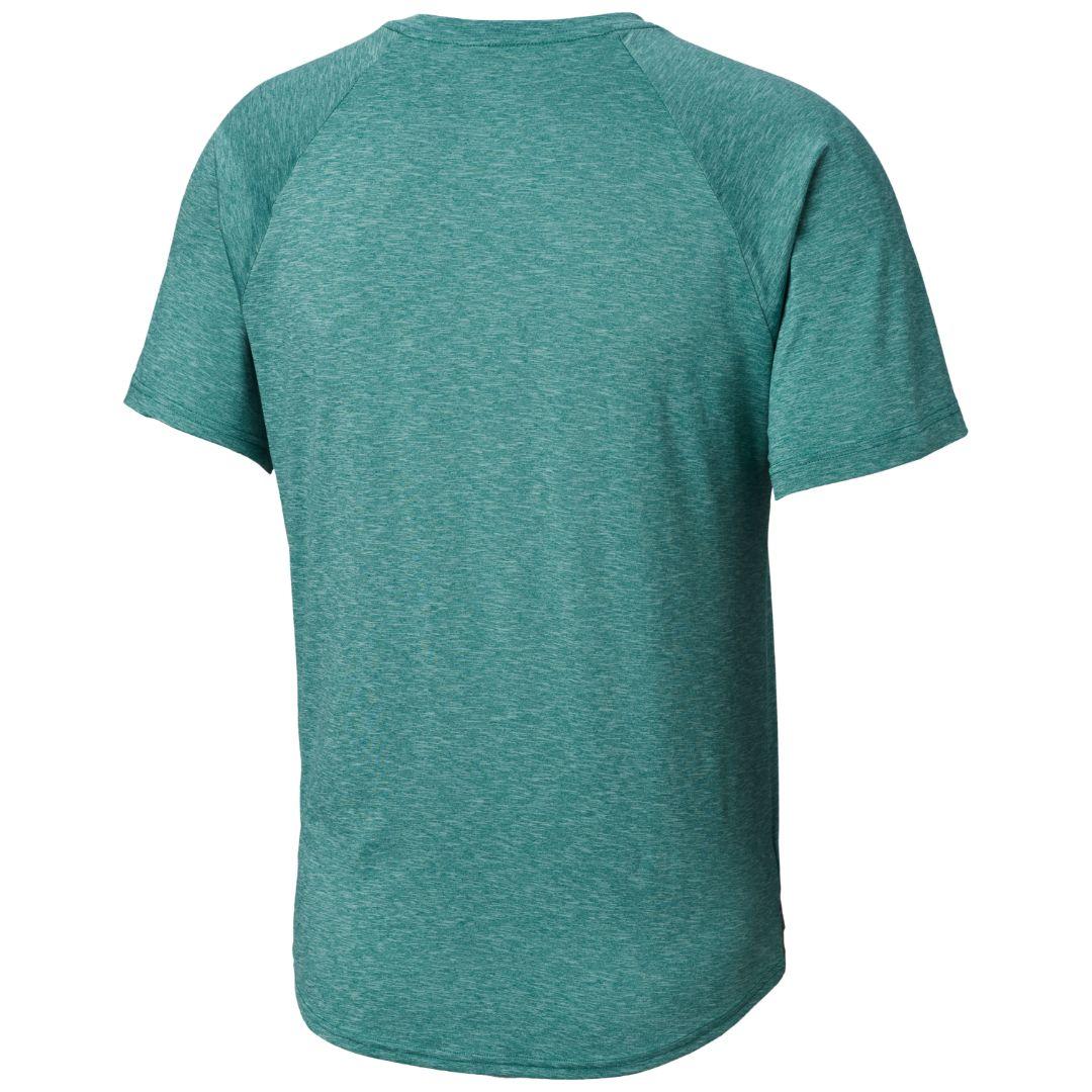 Columbia Men Blue Tech Trail II Short Sleeve Crew (Sun Protection) - Image 2
