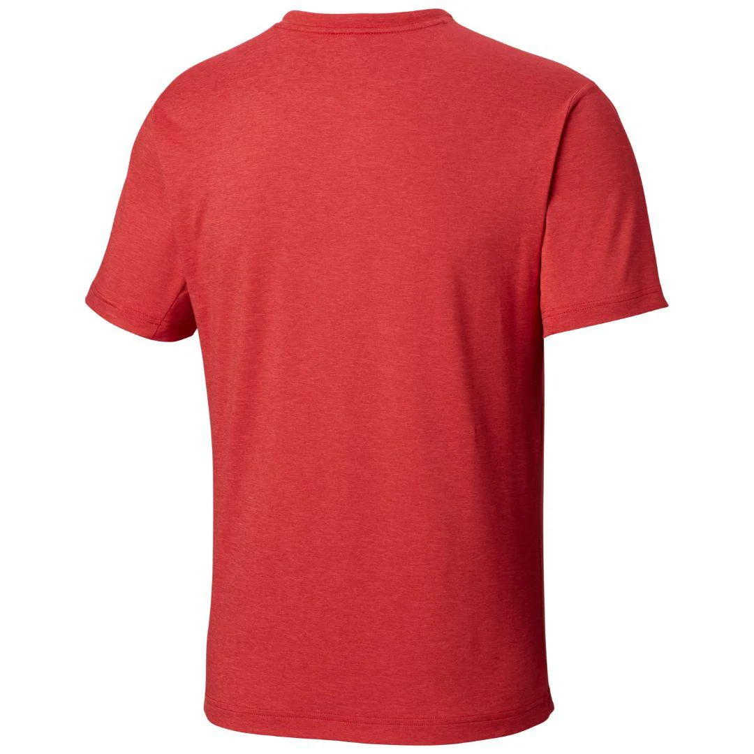 Columbia Men Red Tech Trail II V Neck (Sun Protection) - Image 2