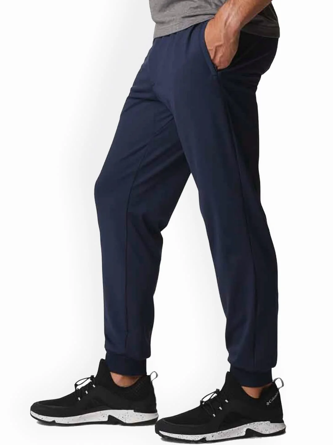 Columbia Men Blue Tech Trail Knit Jogger - Image 2