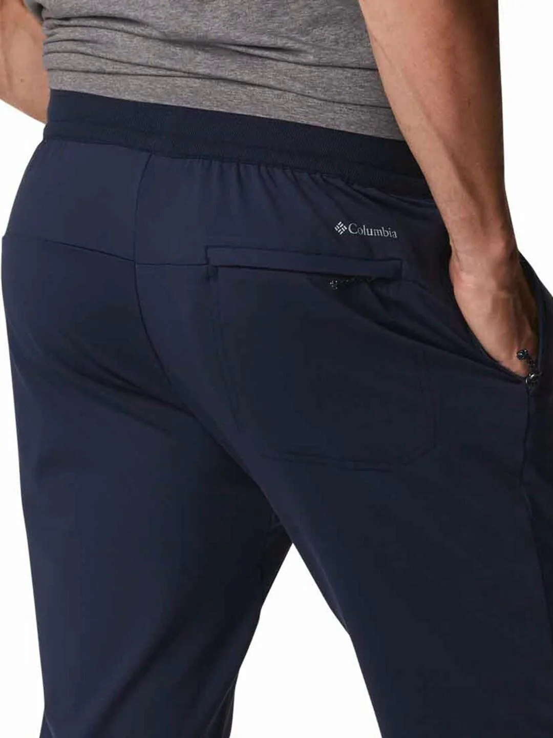 Columbia Men Blue Tech Trail Knit Jogger - Image 4