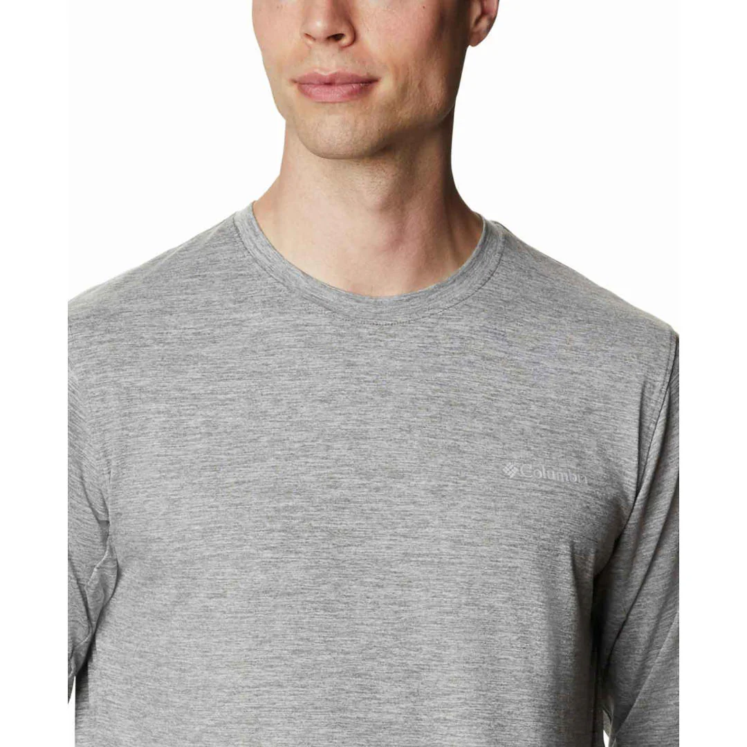 Columbia Men Grey Tech Trail Long Sleeve Crew II - Image 4