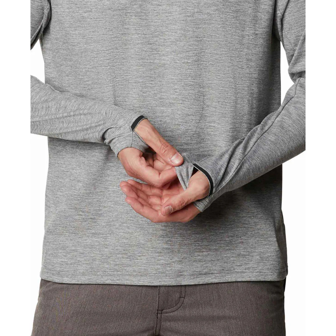 Columbia Men Grey Tech Trail Long Sleeve Crew II - Image 5
