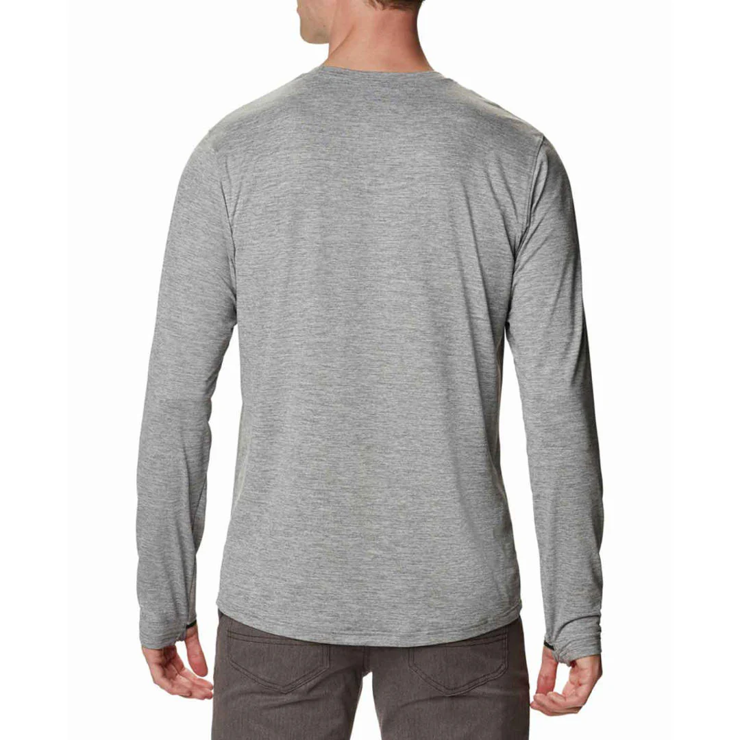 Columbia Men Grey Tech Trail Long Sleeve Crew II - Image 6