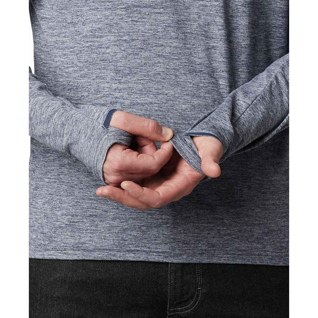 Columbia Men Blue Tech Trail Long Sleeve Crew II - Image 2