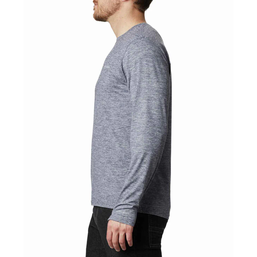 Columbia Men Blue Tech Trail Long Sleeve Crew II - Image 5
