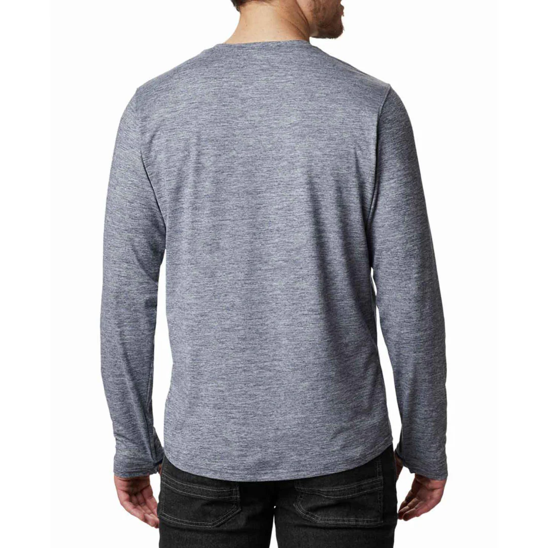 Columbia Men Blue Tech Trail Long Sleeve Crew II - Image 6