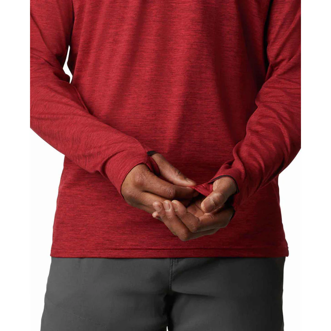 Columbia Men Red Tech Trail Long Sleeve Crew II - Image 2
