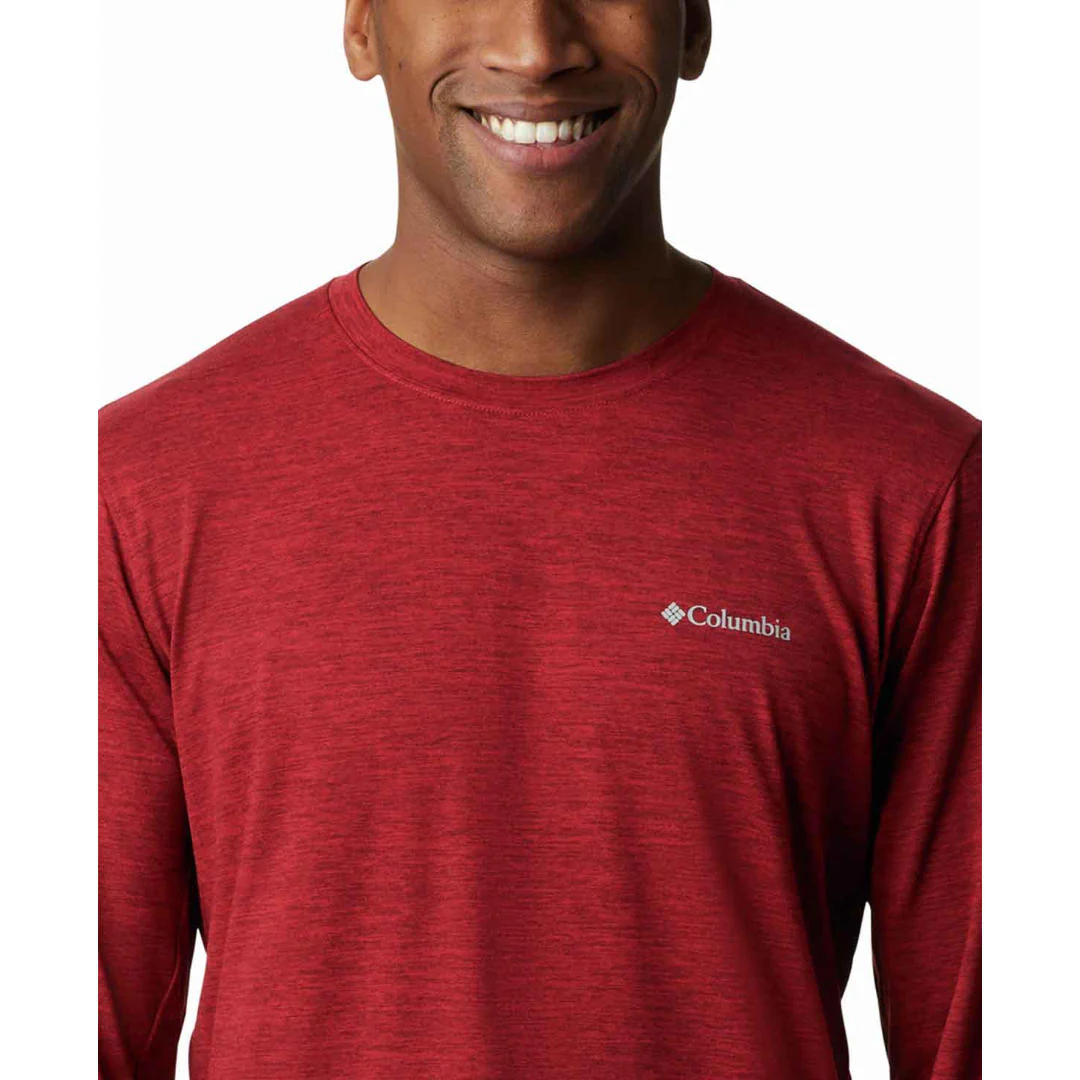 Columbia Men Red Tech Trail Long Sleeve Crew II - Image 4