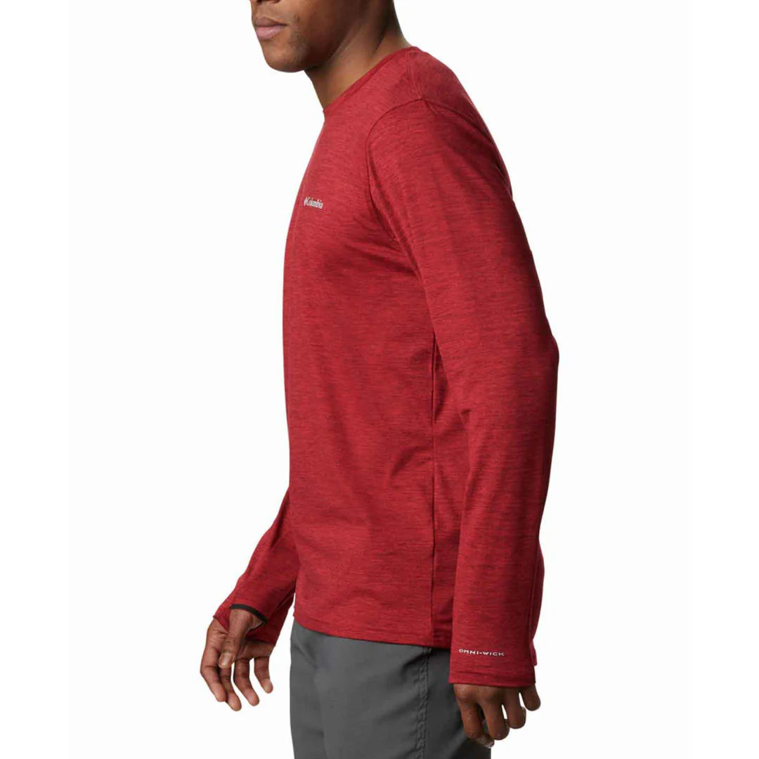 Columbia Men Red Tech Trail Long Sleeve Crew II - Image 5