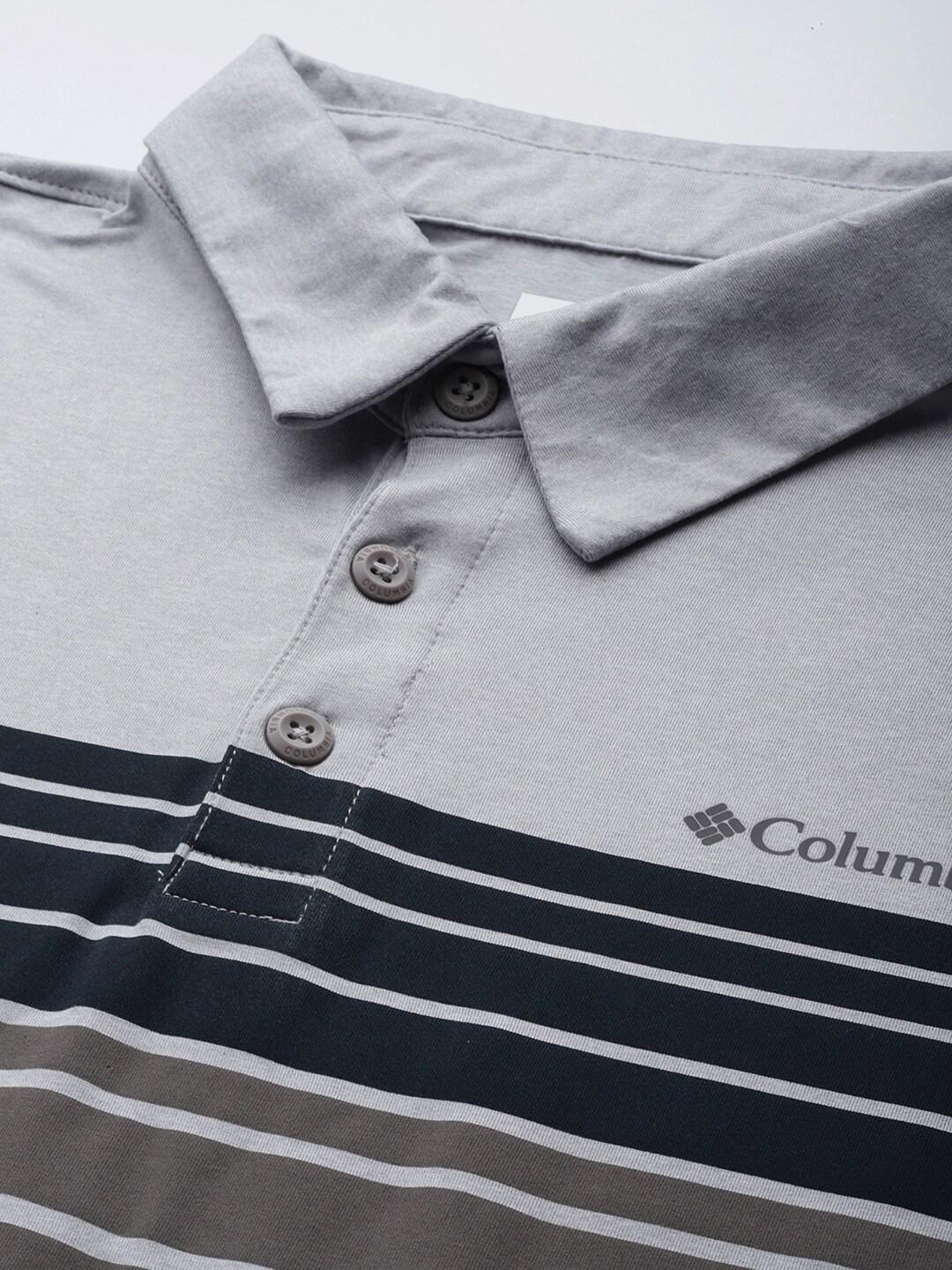 Columbia Men Grey Tech Trail Novelty Polo (Sun Protection) - Image 5