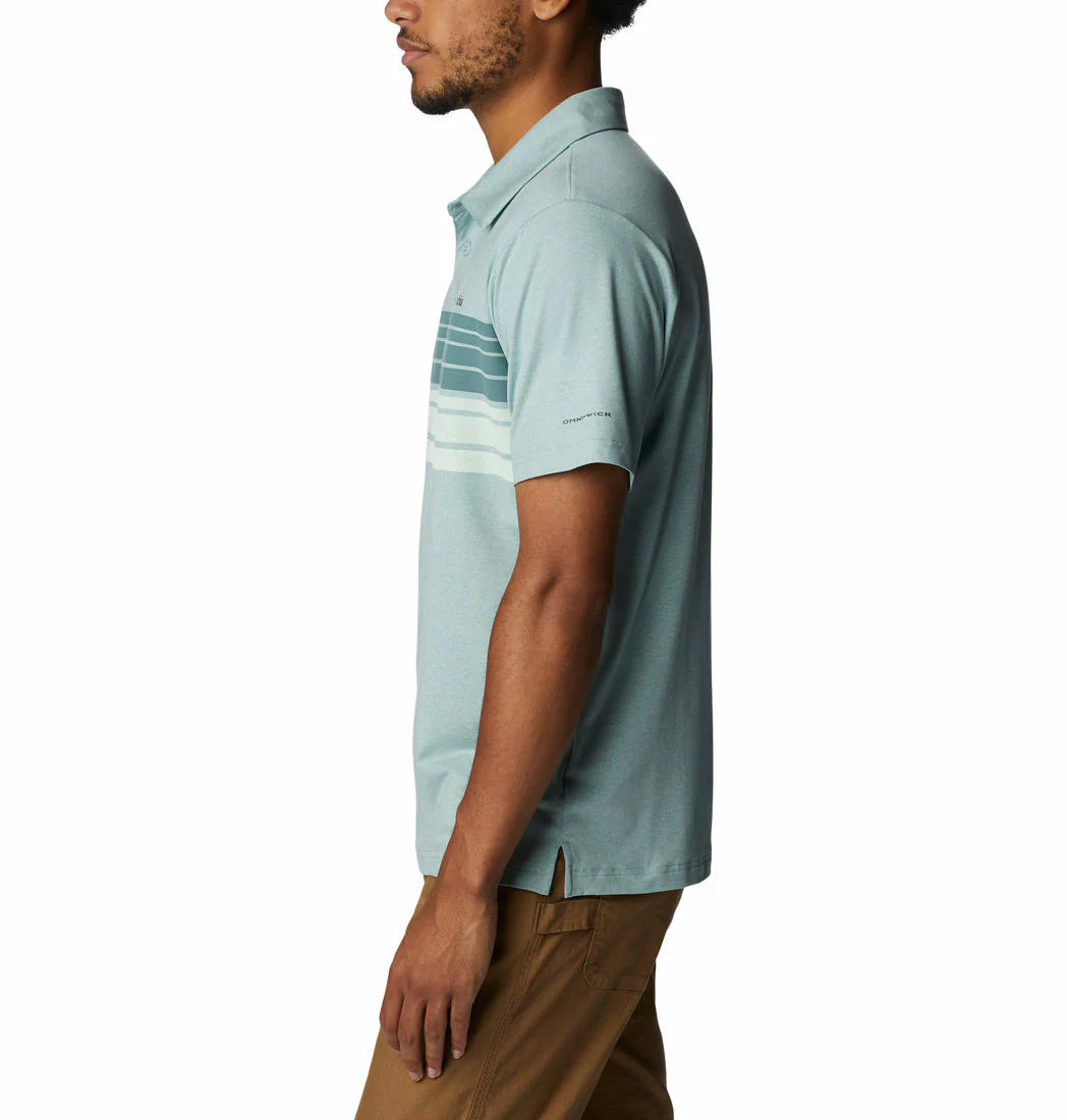 Columbia Men Green Tech Trail Novelty Polo (Sun Protection) - Image 4