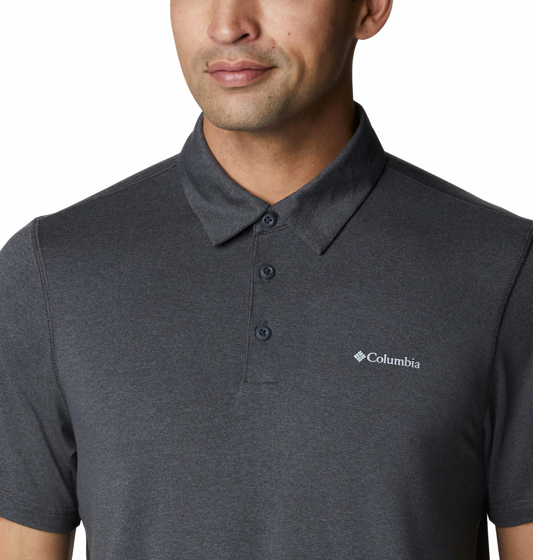 Columbia Men Black Tech Trail Polo (Sun Protection) - Image 3