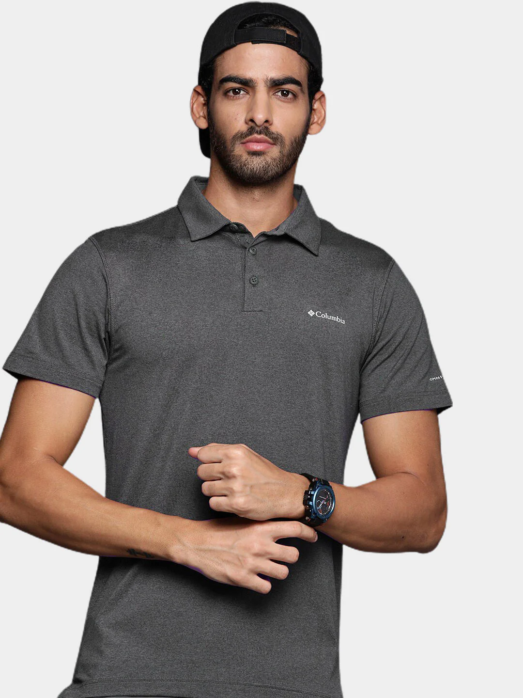 Columbia Men Black Tech Trail Polo (Sun Protection) - Image 5