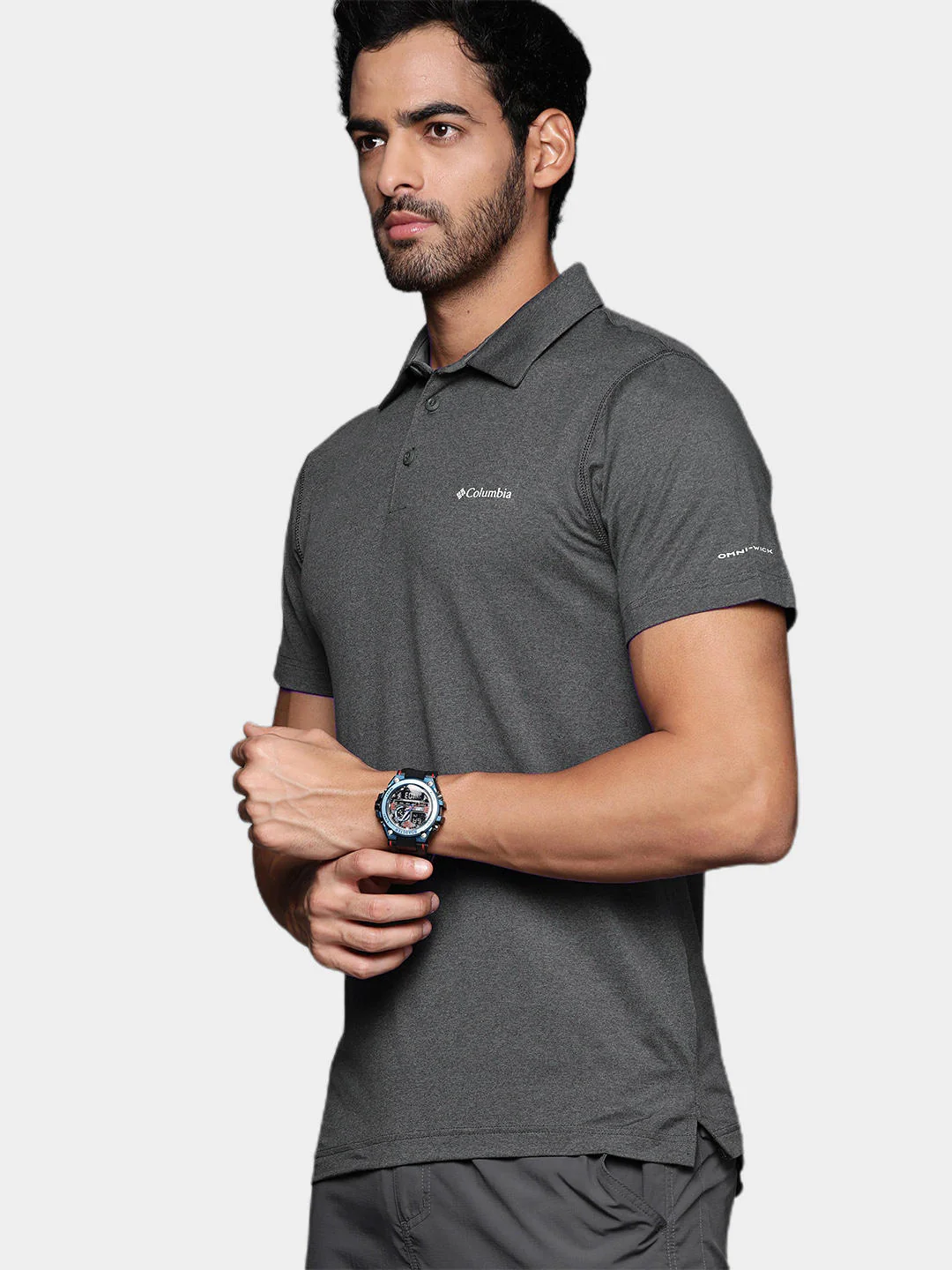 Columbia Men Black Tech Trail Polo (Sun Protection) - Image 6