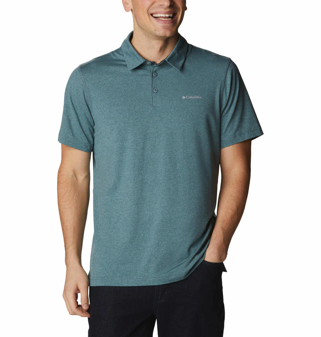Columbia Men Green Tech Trail Polo (Sun Protection)