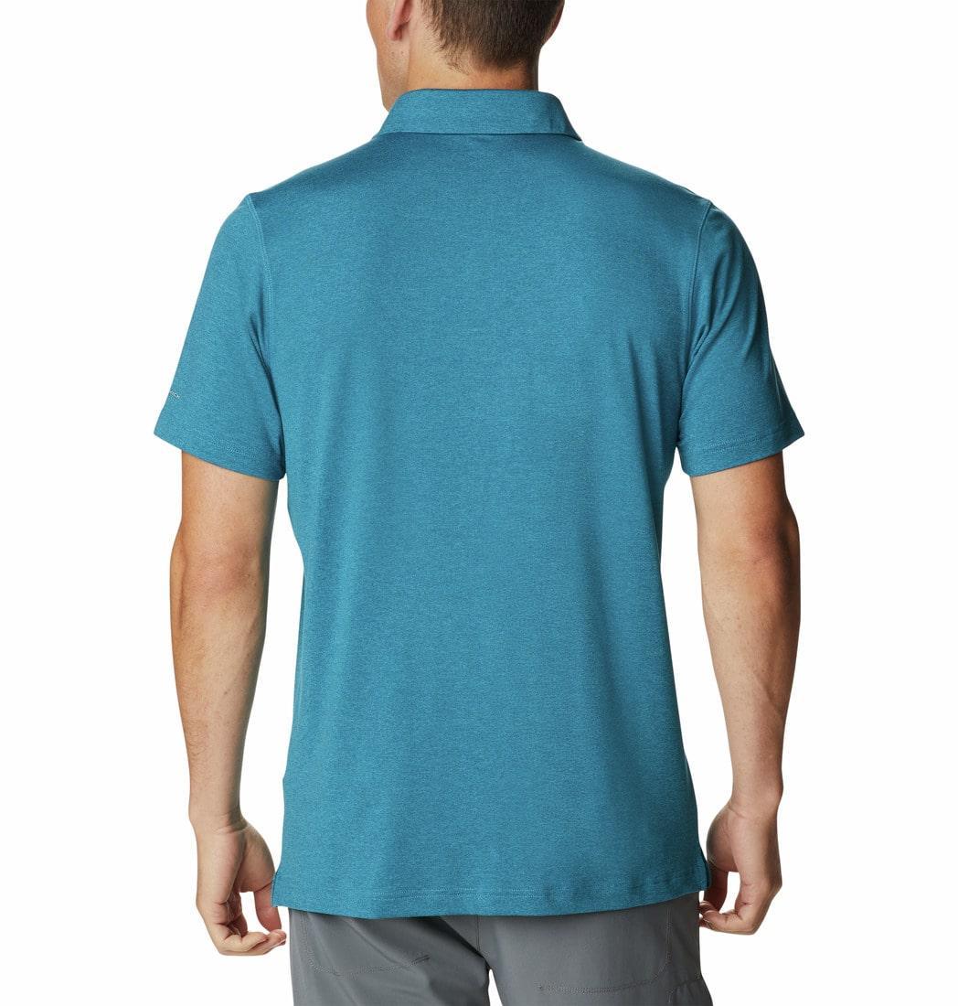 Columbia Men Blue Tech Trail Polo (Sun Protection) - Image 2
