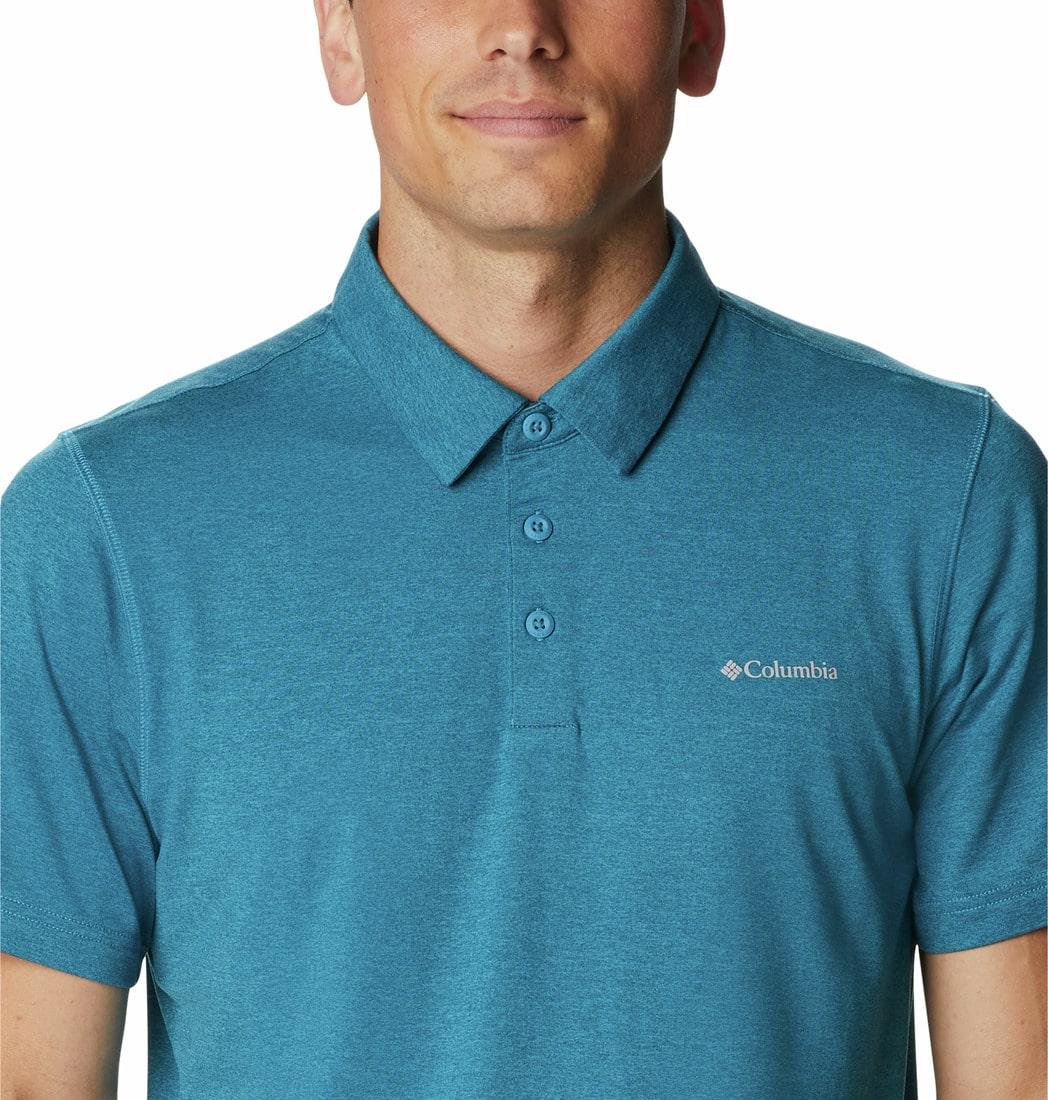 Columbia Men Blue Tech Trail Polo (Sun Protection) - Image 5