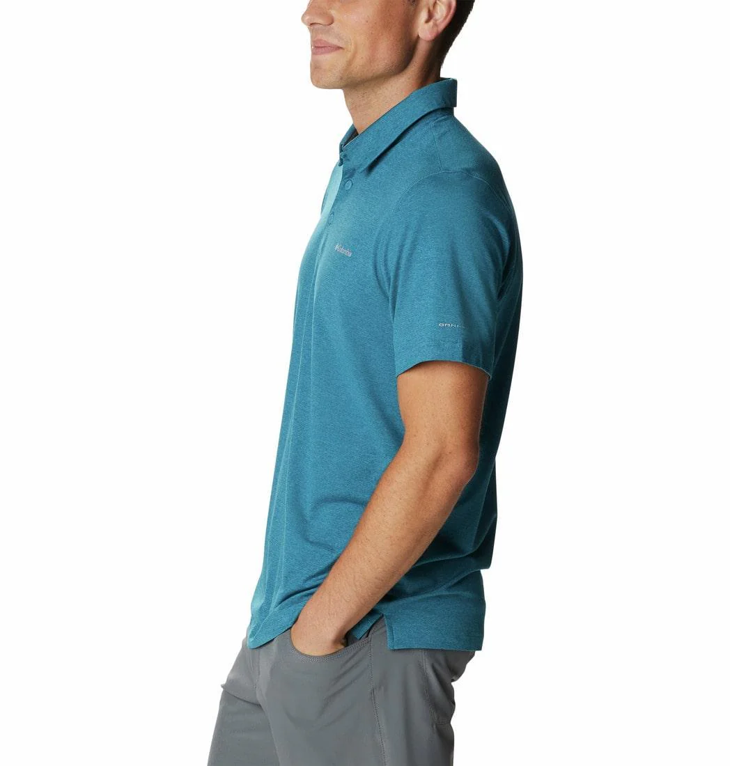Columbia Men Blue Tech Trail Polo (Sun Protection) - Image 6