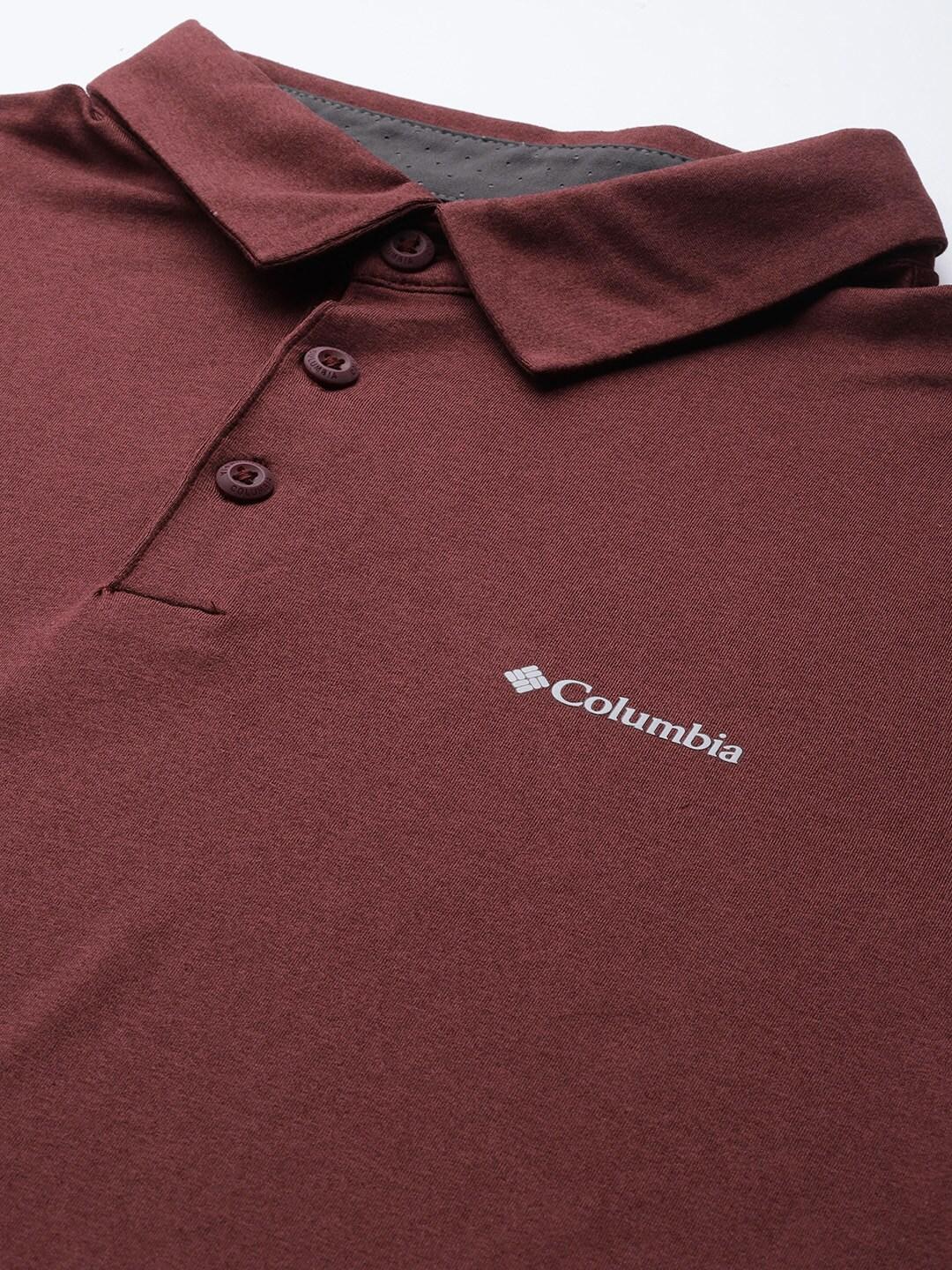 Columbia Men Maroon Tech Trail Polo (Sun Protection) - Image 5