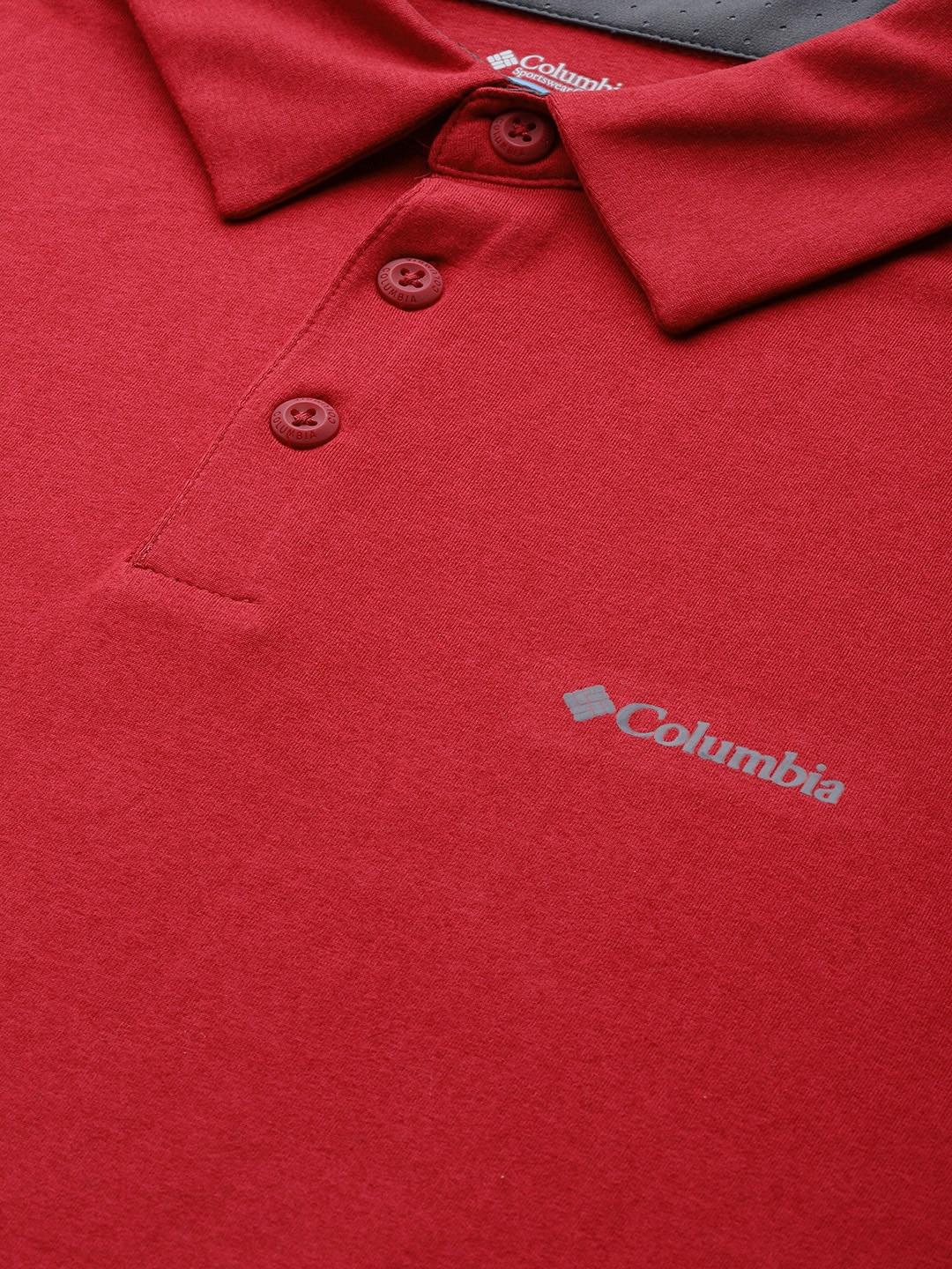 Columbia Men Red Tech Trail Polo (Sun Protection) - Image 5