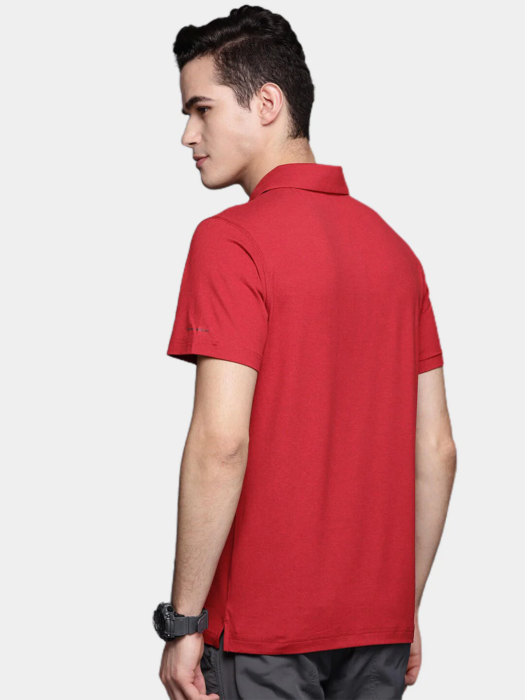 Columbia Men Red Tech Trail Polo (Sun Protection) - Image 9
